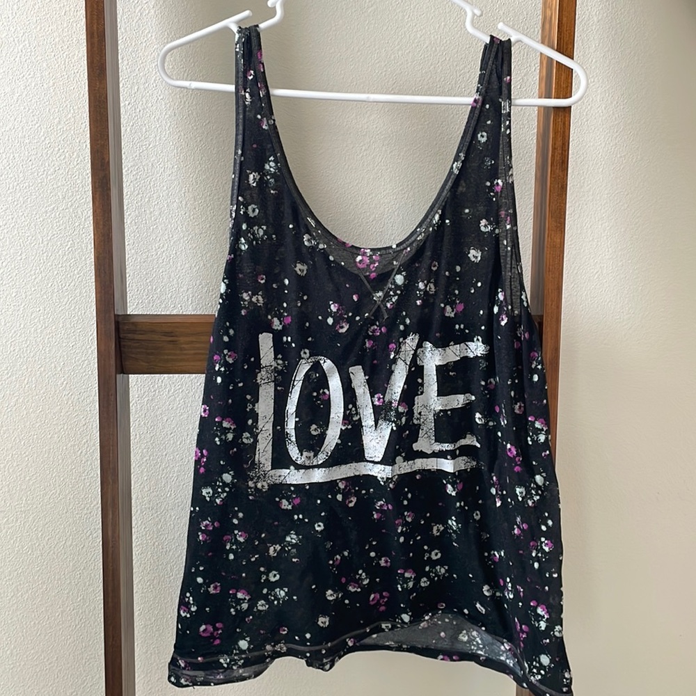 Mudd Distressed Sheer Tank